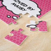 Best Cousin 12 Photo Collage Pink Fun Comic Legpuzzel (Zijkant)