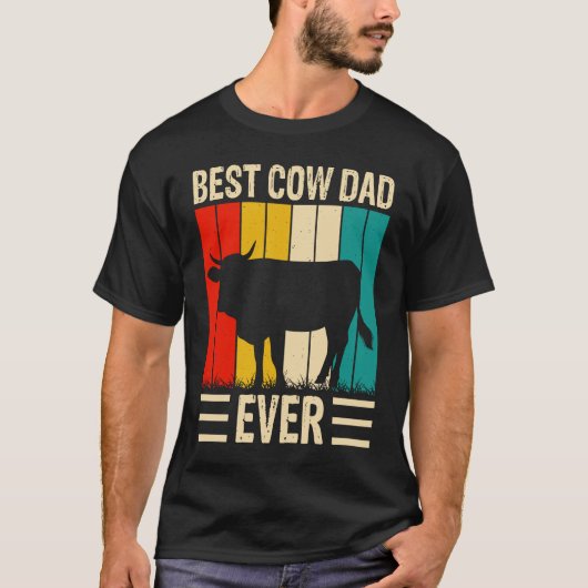 Best Cow Dad Ever 2 T-shirt (Voorkant)