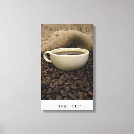 Best Cup - café et haricots sur toile (Recto)
