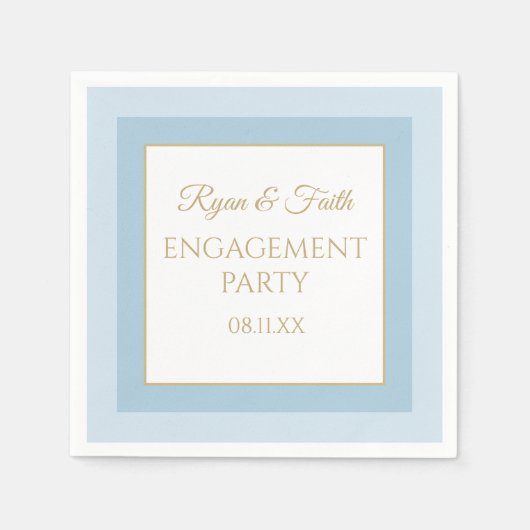 Best Custom Engagement party napkins Servet (Voorkant)