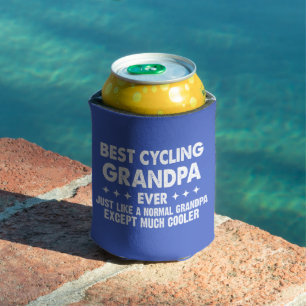 Best Cycling Grandpa Ever Vaderdag Grandfather Blikjeskoeler