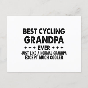 Best Cycling Grandpa Ever Vaderdag Grandfather Briefkaart
