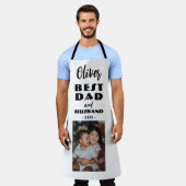 Best Dad and Husband Family Photo Keepomwille Schort (Gedragen)