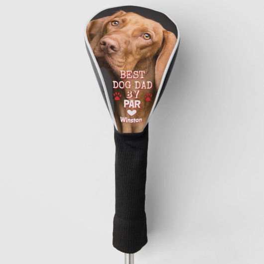 Best Dad beroemd gemaakt door Par Dog Golfheadcover (Voorkant)