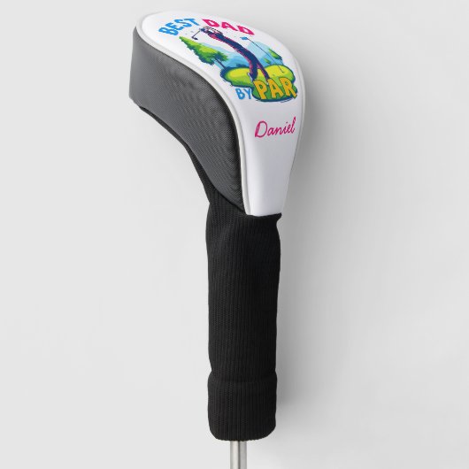 Best Dad beroemd gemaakt door Par | Golfliefhebber Golfheadcover (Schuin)
