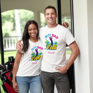 Best Dad beroemd gemaakt door Par Vaderdag Golf T-shirt