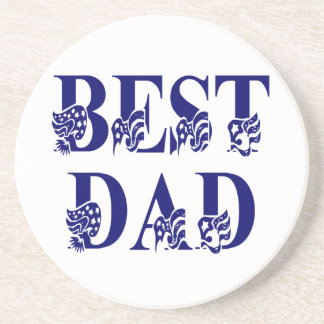 Best Dad Blue Flag Tex Onderzetter