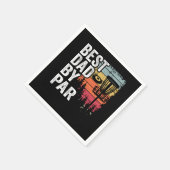 Best Dad By Par Disc Golf Daddy Gift Disc Golfer Servet (Hoek)