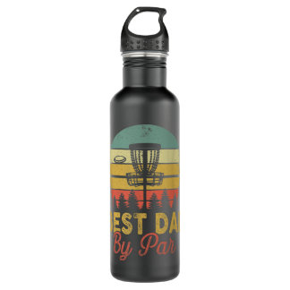 Best Dad By Par Disc Golf Funny Father's Day Waterfles