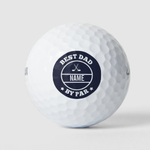 Best Dad By Par Gepersonaliseerde naam Golfballen