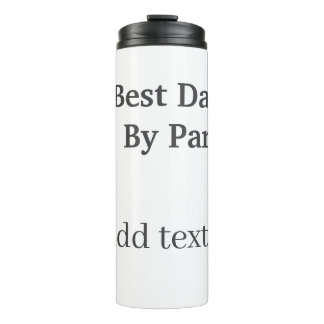 Best dad by par gray black father's day namesimple thermosbeker