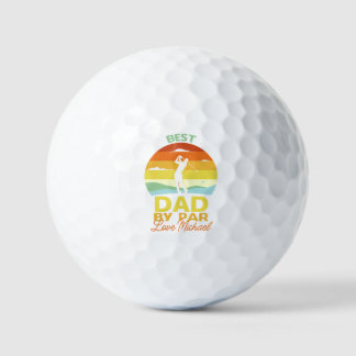 Best Dad By Par Personaliseer Naam Vaderdag Golfballen