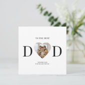 Best Dad Custom Photo Heart | Vaderdag (Staand voorkant)