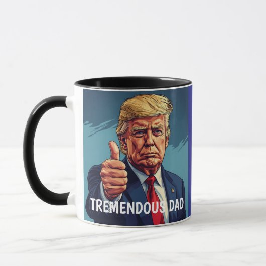 BEST DAD DONALD TRUMP COFFEE MUG (Gauche)