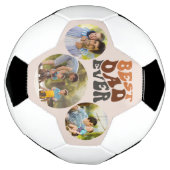 Best Dad Ever 3 Round Photo et la typographie rétr (Tourné)