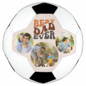 Best Dad Ever 3 Round Photo et la typographie rétr (Devant)