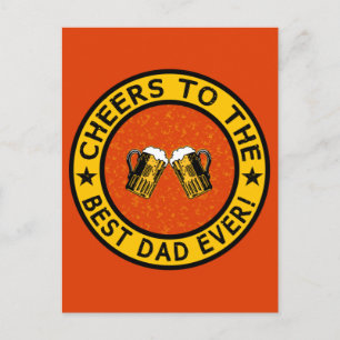 BEST DAD EVER aangepast briefkaart