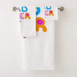 Best Dad Ever Bathroom Towel Set Bad Handdoek