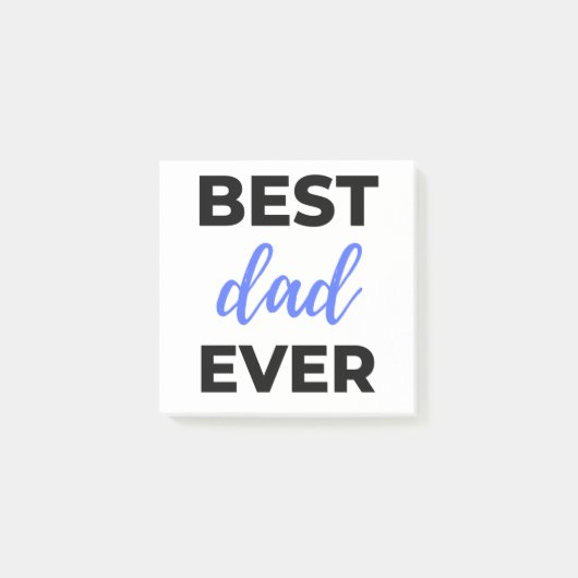 Best Dad Ever Black Post-it® Notes (Voorkant)