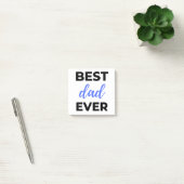 Best Dad Ever Black Post-it® Notes (Kantoor)