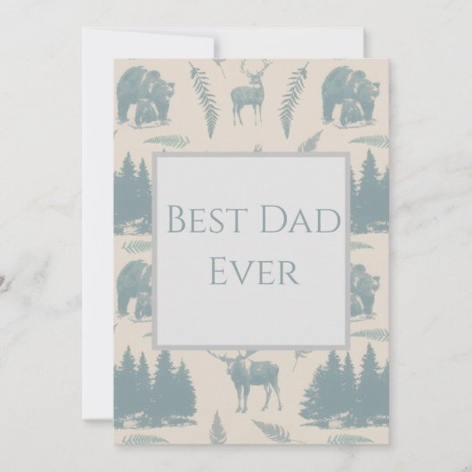 Best Dad Ever Card Kaart (Voorkant)