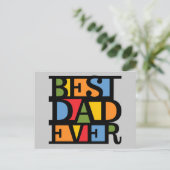 BEST DAD EVER carte postale (Debout devant)