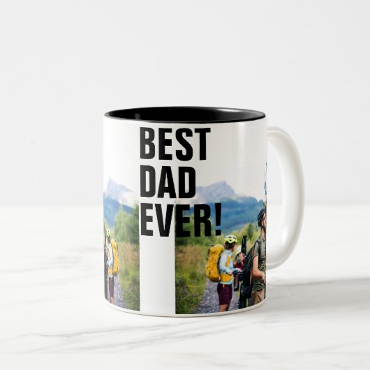 Best Dad Ever Custom Photo Mok (Voorkant rechts)