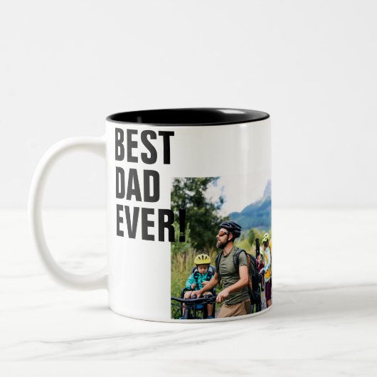 Best Dad Ever Custom Photo Mok (Links)