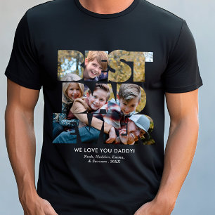 Best Dad Ever Custom Photo Vaderdag T-shirt