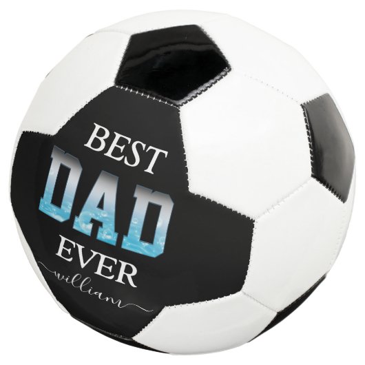 Best Dad Ever Custom Photo Vaderdag Voetbal (Drie kwart)