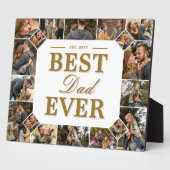 Best Dad Ever Father's Day Photo Frame Collage Fotoplaat (Zijkant)