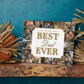 Best Dad Ever Father's Day Photo Frame Collage Fotoplaat (Zijkant)