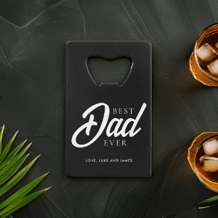 "Best Dad Ever" Foto op maat Kredietkaart Flessenopener