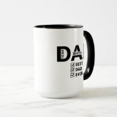 Best Dad Ever Funny Fathers Day Coffee Mug (Devant droit)