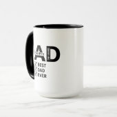 Best Dad Ever Funny Fathers Day Coffee Mug (Devant gauche)