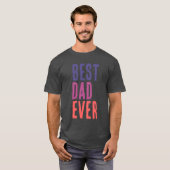Best Dad Ever Minimalist Cool Professional T-shirt (Voorkant volledig)