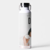 Best Dad Ever Minimalist Photo Father's Day Waterfles (Voorkant)