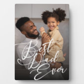 Best Dad Ever minimalist Photo Vaderdag Fotoplaat (voorkant)