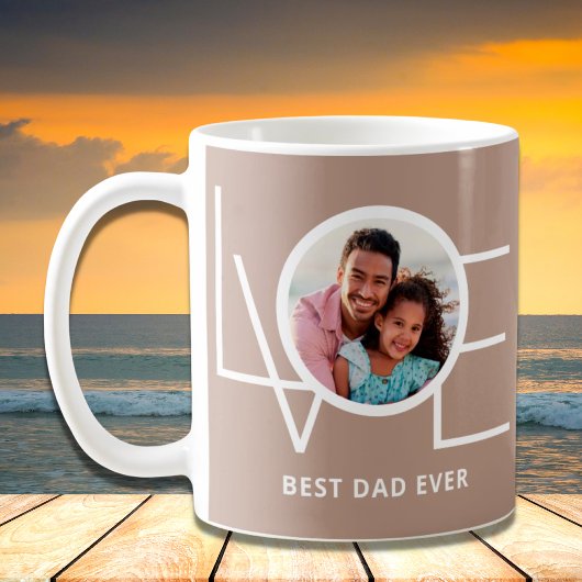 Best Dad Ever Modern Photo Vaderdag Koffiemok