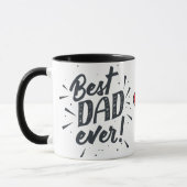 Best Dad Ever Modern Photo Vaderdag Mok (Links)