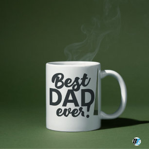 Best Dad Ever Modern Photo Vaderdag Mok