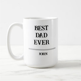 Best Dad Ever Personalized Custom NameCoffee Mug Koffiemok