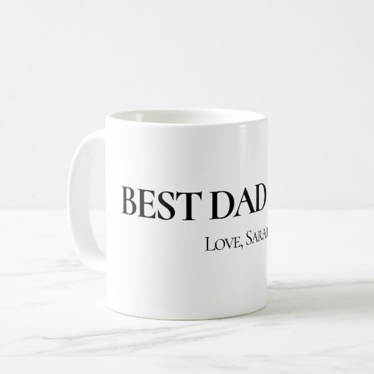 Best Dad Ever Personalized Mug (Devant gauche)
