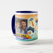 Best Dad Ever Photo Collage Mugs (Devant gauche)
