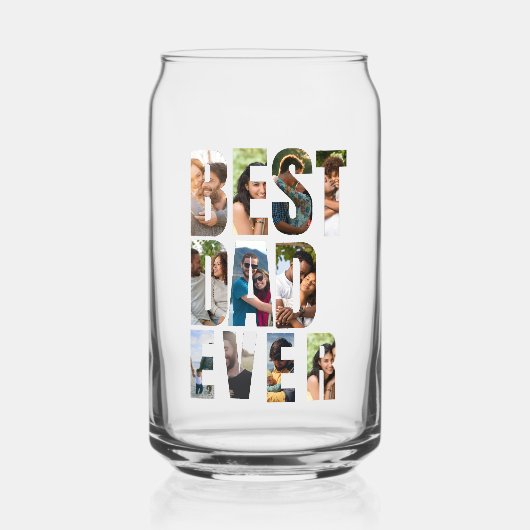 Best Dad Ever | Photo Collage Placeholder Template (Recto)