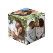 Best Dad Ever | Photo Collage Placeholder Template Kubus (Achter hoekig)