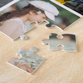 Best Dad Ever Photo Collage Vaderdag Legpuzzel (Zijkant)