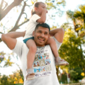 Best Dad Ever Photo Collage Vaderdag T-shirt