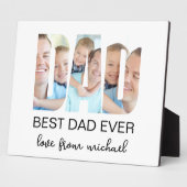 Best Dad Ever Photo Letter Fotoplaat (Zijkant)