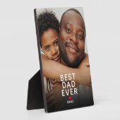 Best Dad Ever Photo Vaderdag Fotoplaat (Zijkant)